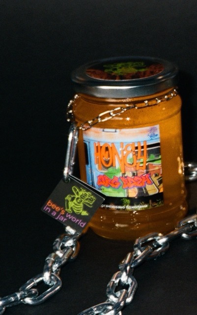 Мед акацієвий, стилізований, 0.33 л / 400 г