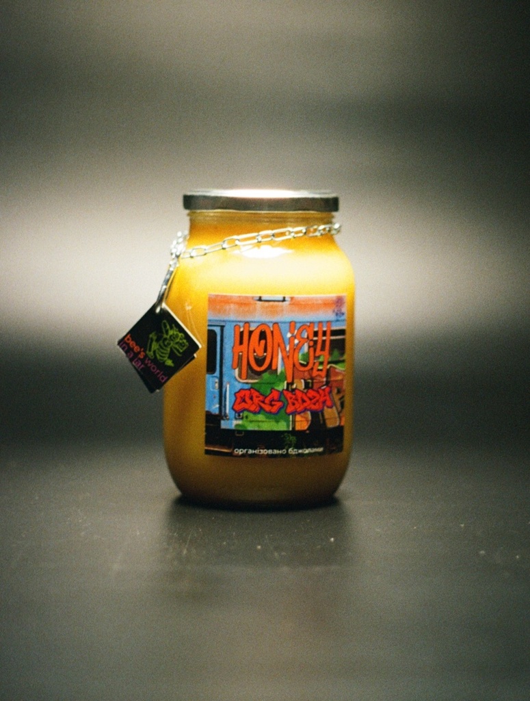 Мед різнотрав'я, стилізований, 1 л / 1500 г