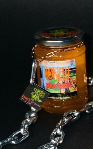 [0183] Мед акацієвий, стилізований, 0.33 л / 400 г